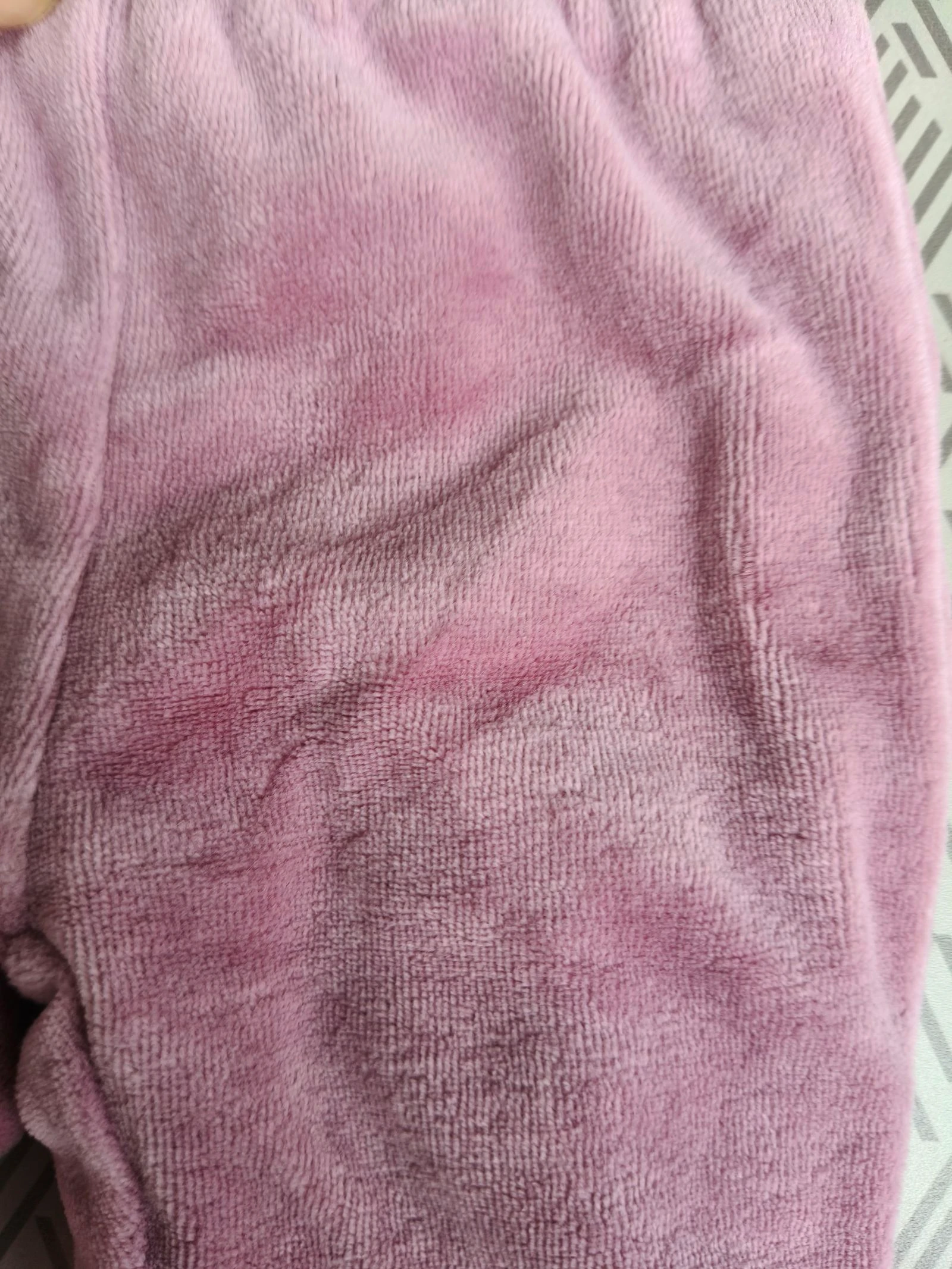 Pantalón cálido para niña rosa liso de 3 meses – photo 2